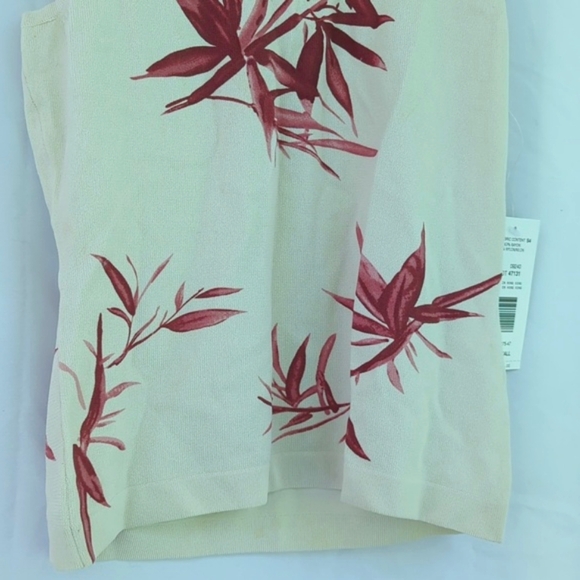 NWT Harve Benard Palm leaf Preppy Top - Picture 4 of 11